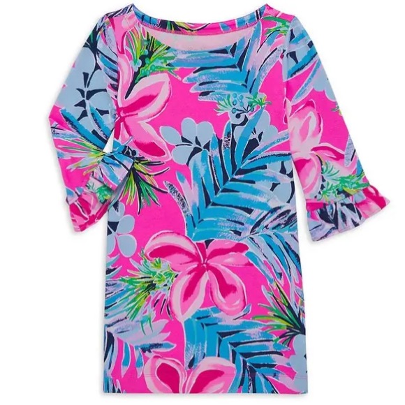 Lilly Pulitzer Sophie Dress Cockatoo Pink Pretty In Pink Ruffles Upf+ Nwt